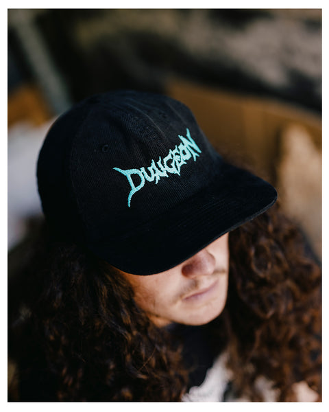 DUNGEON 'BLACK CORD' LOGO CAP - AQUA