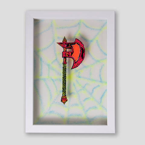 'AXE' - ORIGINAL PAINTING BY FRENCH