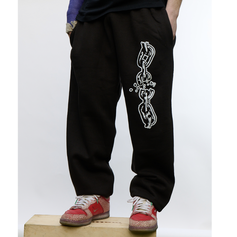 'BREAK THE CHAIN' LOGO JOGGERS