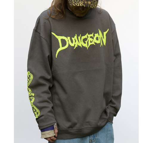 'BREAK THE CHAIN' - CREW NECK SWEATSHIRT - CHARCOAL