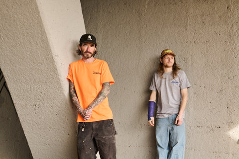 'PORTCULLIS' DUNGEON LOGO T-SHIRT - SAFETY ORANGE