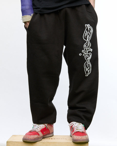 'BREAK THE CHAIN' LOGO JOGGERS