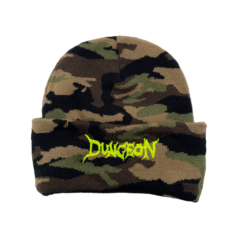 'JUNGLE CAMO' DUNGEON  LOGO BEANIE
