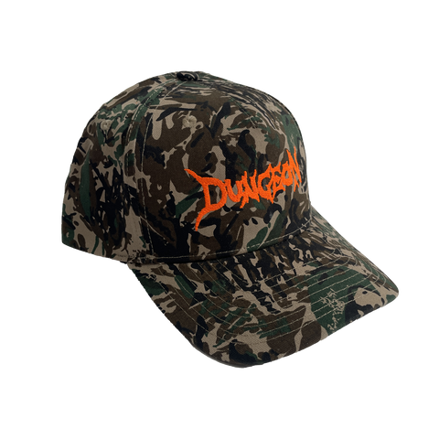 DUNGEON LOGO - CANVAS FOREST CAMO CAP