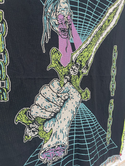'POWER OF THE SWORD '  - WOVEN BLANKET