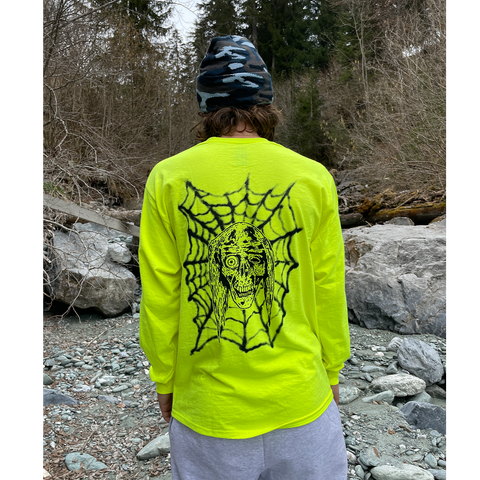 'SEVERED SURVIVAL' LONG SLEEVE T - SAFETY YELLOW