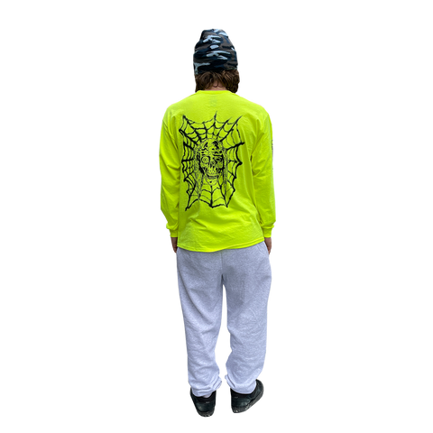 'SEVERED SURVIVAL' LONG SLEEVE T - SAFETY YELLOW