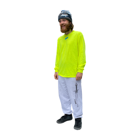 'SEVERED SURVIVAL' LONG SLEEVE T - SAFETY YELLOW