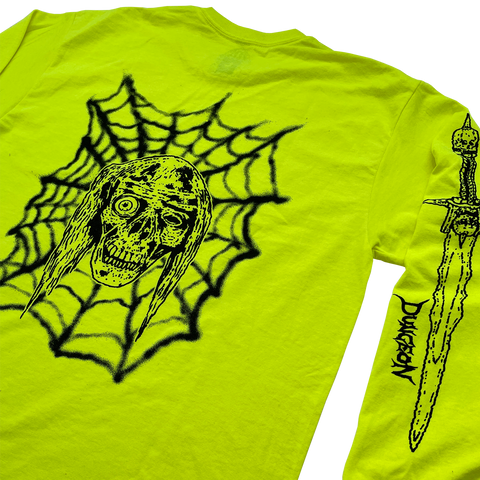 'SEVERED SURVIVAL' LONG SLEEVE T - SAFETY YELLOW
