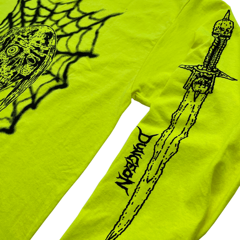'SEVERED SURVIVAL' LONG SLEEVE T - SAFETY YELLOW