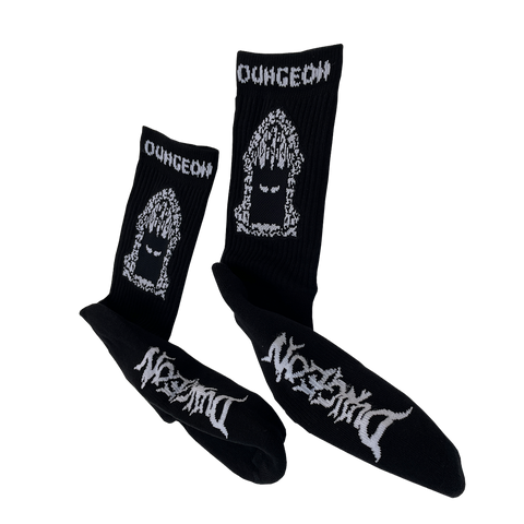 DUNGEON PORTCULLIS SOCKS  - BLACK