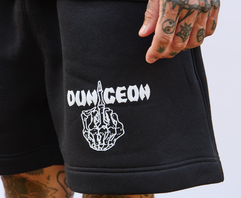 'FEAR NO EVIL' - RELAXED JOGGER SHORT