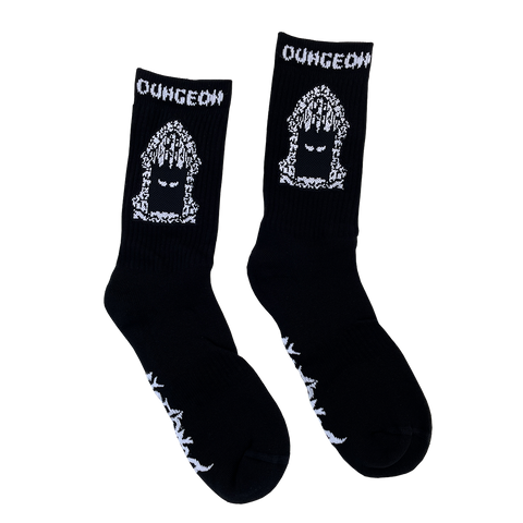 DUNGEON PORTCULLIS SOCKS  - BLACK