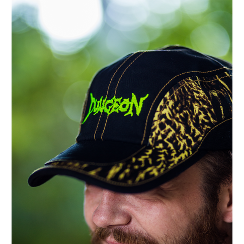 DUNGEON LOGO - CAMO SWIRL CANVAS CAP