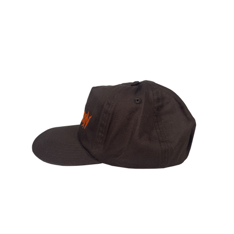 DUNGEON 'RIP STRIP' LOGO CAP - UPS / BROWN / ORANGE