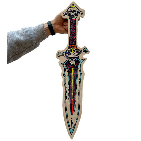 'SACRIFICIAL DAGGER 1'  - ORIGINAL PAINTING BY FRENCH