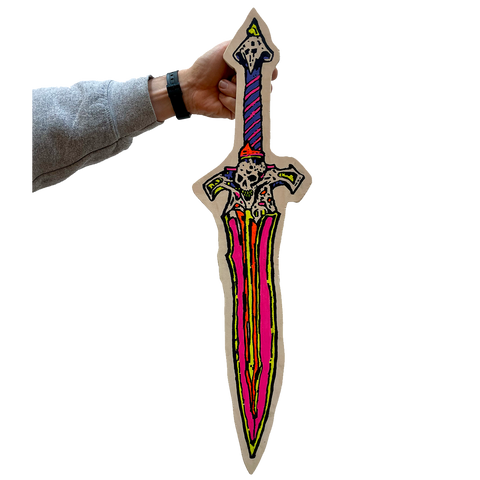 'SACRIFICIAL DAGGER 2'  - ORIGINAL PAINTING BY FRENCH