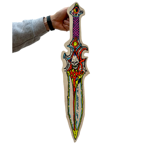 'SACRIFICIAL DAGGER 3'  - ORIGINAL PAINTING BY FRENCH