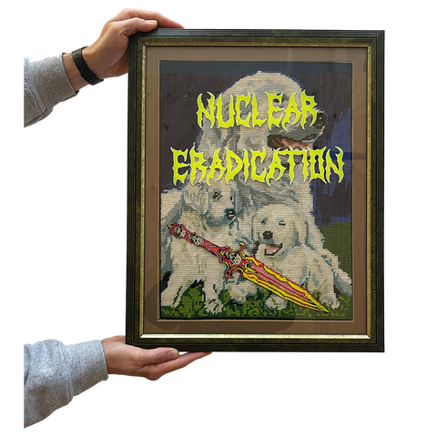 'NUCLEAR ERADICATION' - ORIGINAL PAINTING BY FRENCH