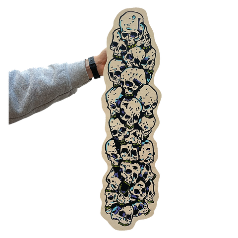 'SKULL PILE'  - ORIGINAL PAINTING BY FRENCH