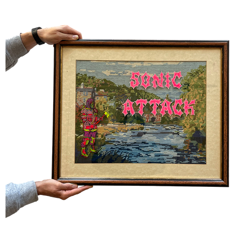 'SONIC ATTACK' - ORIGINAL PAINTING BY FRENCH