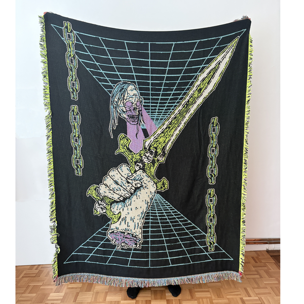 'POWER OF THE SWORD '  - WOVEN BLANKET