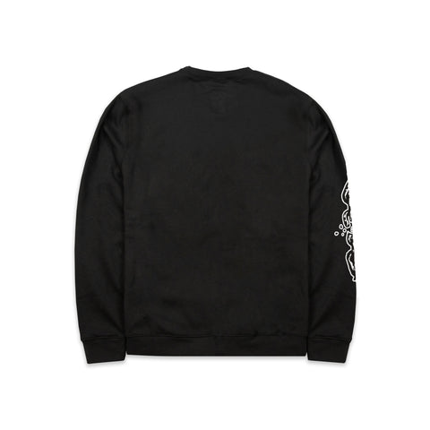'BREAK THE CHAIN' - CREW NECK SWEATSHIRT - BLACK