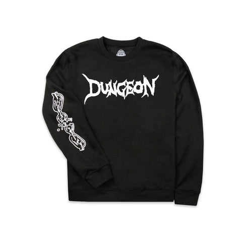 'BREAK THE CHAIN' - CREW NECK SWEATSHIRT - BLACK