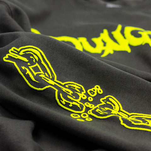'BREAK THE CHAIN' - CREW NECK SWEATSHIRT - CHARCOAL