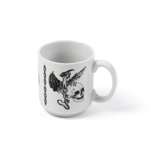 'DRAGON LIES BLEEDING' - CERAMIC FIRED MUG