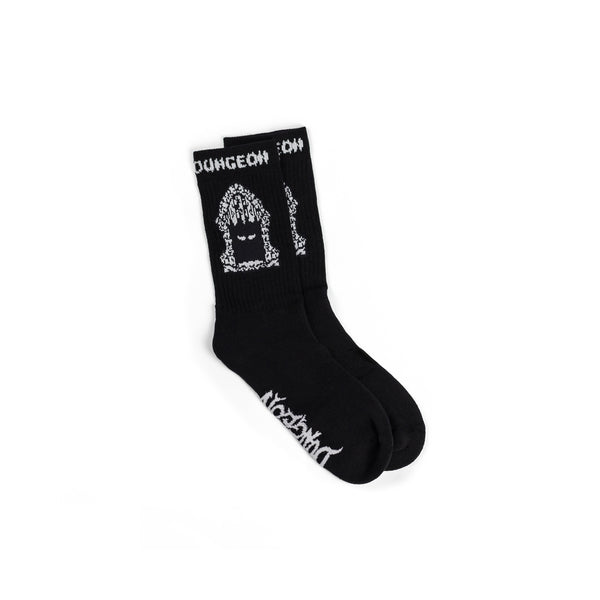 DUNGEON PORTCULLIS SOCKS  - BLACK