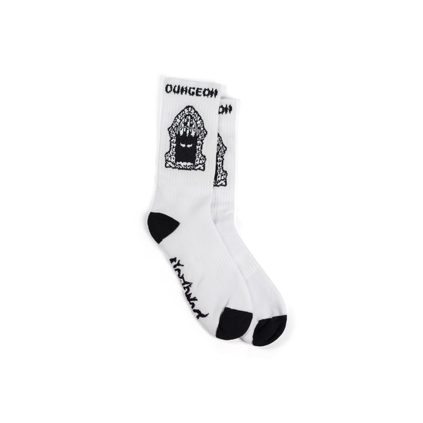 DUNGEON PORTCULLIS SOCKS  - WHITE