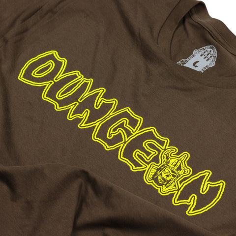 'RIDDLE MASTER' - SHORT SLEEVE T-SHIRT - BROWN