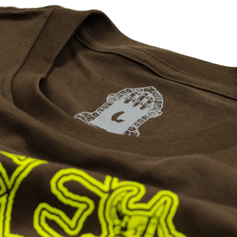 'RIDDLE MASTER' - SHORT SLEEVE T-SHIRT - BROWN