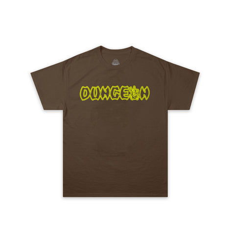 'RIDDLE MASTER' - SHORT SLEEVE T-SHIRT - BROWN