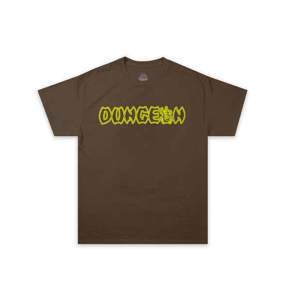 'RIDDLE MASTER' - SHORT SLEEVE T-SHIRT - BROWN