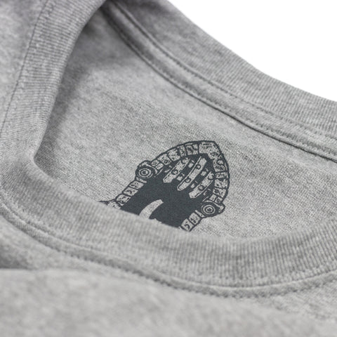 'PORTCULLIS' DUNGEON LOGO T-SHIRT - GREY / BLUE