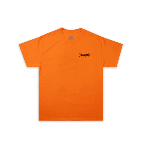 'PORTCULLIS' DUNGEON LOGO T-SHIRT - SAFETY ORANGE