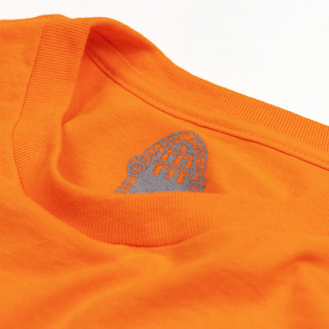 'PORTCULLIS' DUNGEON LOGO T-SHIRT - SAFETY ORANGE