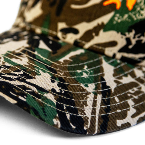 DUNGEON LOGO - CANVAS FOREST CAMO CAP