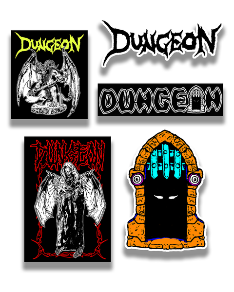 DUNGEON 'INTO FIRE' STICKER PACK
