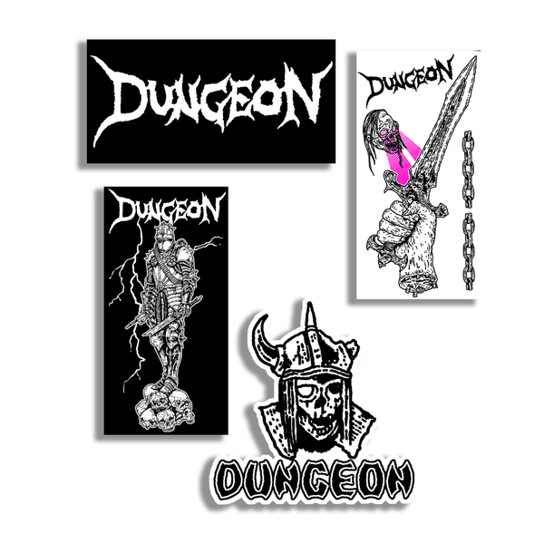 DUNGEON 'COLD STEEL' STICKER PACK