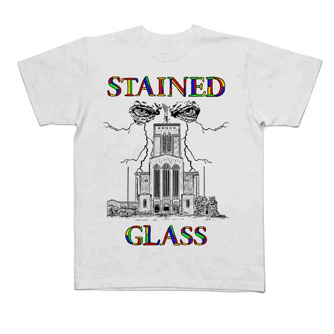 'STAINED GLASS' SHORT SLEEVE T - WHITE